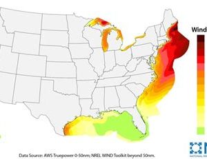 Wind energy potential in coastal regions